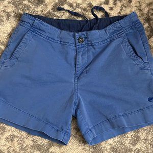 Kavu Women's Dark Blue Mid Rise Zip Bermuda Shorts Size 5